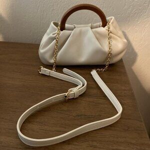 Summer Clutch Handbag with Gold Crossbody Chain